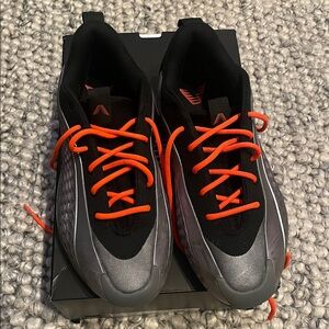 adidas A.E. 1 Low - Unisex Basketball Shoe Iron Metallic Black Orange JQ8898 NEW